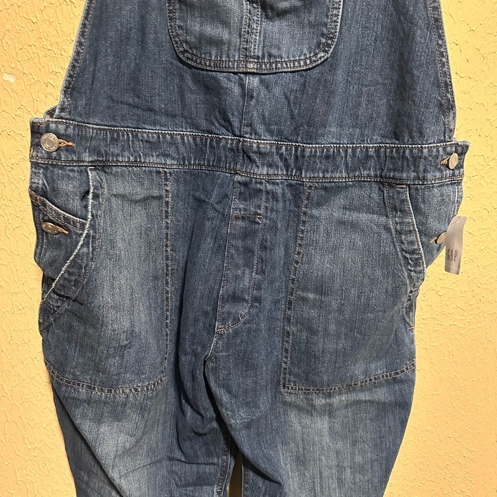 Gap Overalls Classic Relaxed Fit Straight Leg Medium‎ Wash Size XL Slouchy - Picture 8 of 10